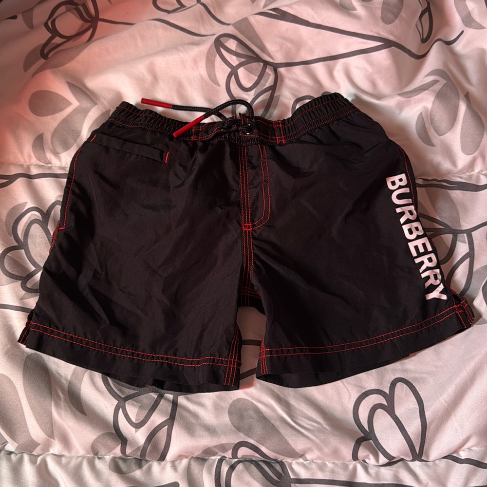Toddler Boys Burberry Swim Trunks
